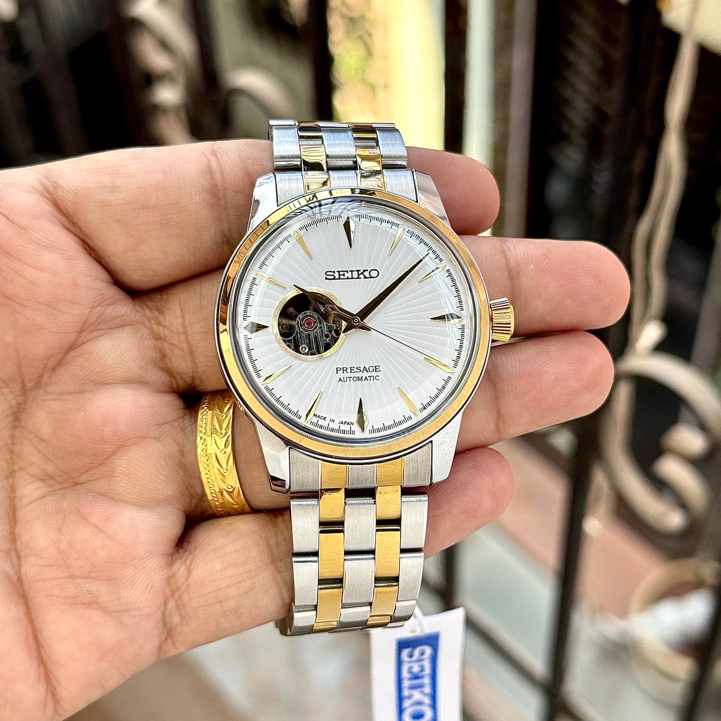 Seiko Presage Automatic Gold Black